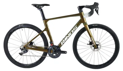 Produktbild von RINOS Carbon Rennrad 700C Shimano Ultegra R8000 22 Gänge Odin5.0 Gold 56 cm