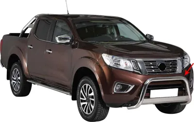 Image de Pare-buffle Avant pour Nissan NP300 Navara 2016-2021 63 mm en Acier Gris