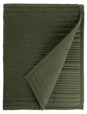 Zdjęcie produktu dla HOMLA Narzuta RAMONA miękka zielona z lamówką 200x220 cm