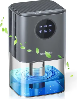 Produktbild von OKWISH Lufttrockner, Intelligenter Luftentfeuchter für Zuhause, Leise & Effektiv, Bunte LED-Anzeige, 3-Stufen Timer, LCD-Display für einfache Bedienung