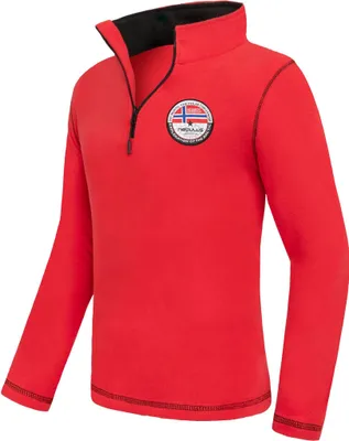 Produktbild von Nebulus Fleecepullover RAMY Herren, warmer Fleecepullover, Pulli aus Fleece mit Half Zip Reißverschluss, P5452 - Herren, rot, L