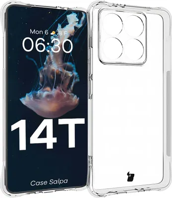 Produktbild von Elastyczne etui Bizon Case Salpa do Xiaomi 14T, przezroczyste