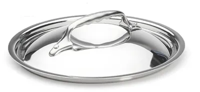 Image de De Buyer - Couvercle en acier inoxydable, poignée en fonte - Diamètre 18 cm - 3709.24N, argenté