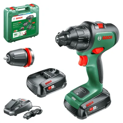Zdjęcie produktu dla Bosch AdvancedImpact 18, Wiertarka pistoletowa, Zamek centralny, Bezszczotkowy, Czarny, Zielony, 1,3 cm, 1500 RPM