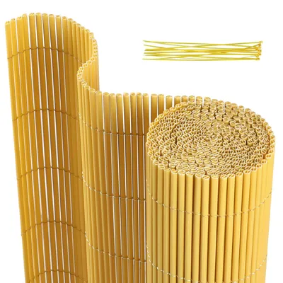 Obrázok produktu pre Ikodm 160 x 300 cm PVC clonová rohož Bambusová clona Záhradná clona Balkónový plot Vetrolam Balkónový obklad Bambus