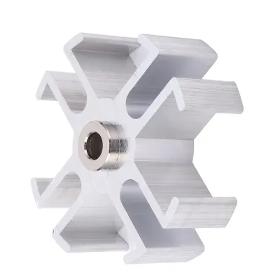 Imagen del producto de Kit de separadores para ventilador de radiador de aluminio de 1 pulgada, compatible como reemplazo para GM CHEVY SBC BBC, tanto para bombas de agua cortas como largas