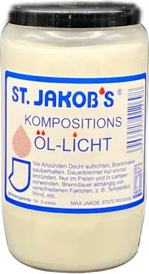 Produktbild von Nr. 3 St. Jakobs Öllichter, Farbe: weiß