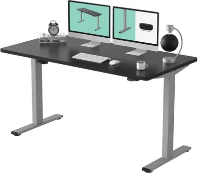 Produktbild von FLEXISPOT Schreibtisch Basic-Series, Elektrisch höhenverstellbarer Schreibtisch, 2- Fach-Teleskop