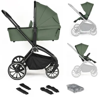 Produktbild von BabyGo 2in1 Kombikinderwagen Harmony, grün