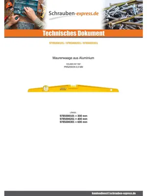 Produktbild von Maurerwasserwaage Länge 300 mm