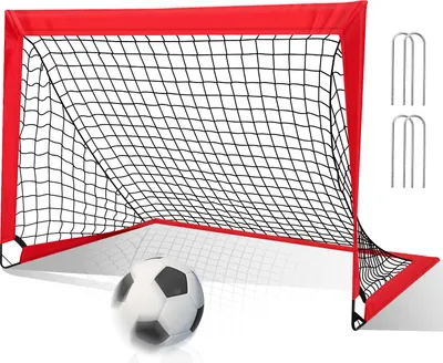 Produktbild von Faziango Pop-Up Fußballtore Mini Fußballtore 120 x 90 cm, faltbar Fußballtor für Garten & Park, für Kinder