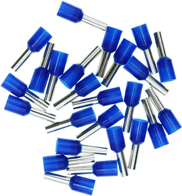Produktbild von Aderendhülsen 2,50mm² (blau), isoliert, 25 Stück
