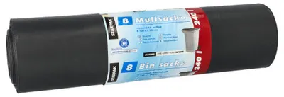 Obrázek produktu pro Papstar Müllsäcke 240l LDPE schwarz