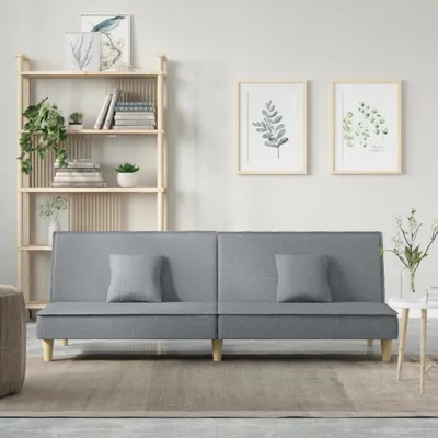 Produktbild von The Living Store Schlafsofa Hellgrau Stoff