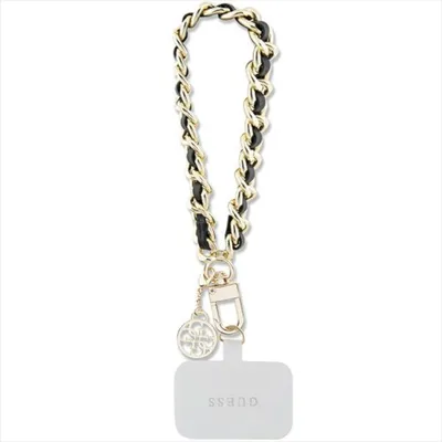 Image de Guess Saffiano Chain Chaîne universelle de cou 4G Charm Noir