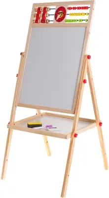 Obrázok produktu pre Veľká drevená obojstranná magnetická tabuľa Ramiz
