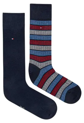 Image de Tommy Hilfiger - Chaussettes pour homme NA1077 (38 EU - 42 EU) (Bleu marine foncé)