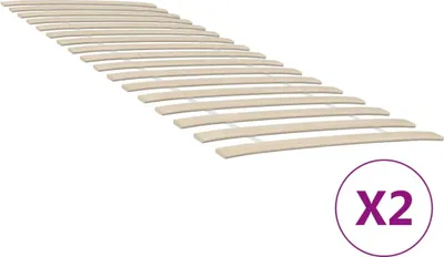 Obrázek produktu pro Maison Exclusive – náhradní rošt do postele s 34 lamelami, 2 ks, 70 × 200 cm