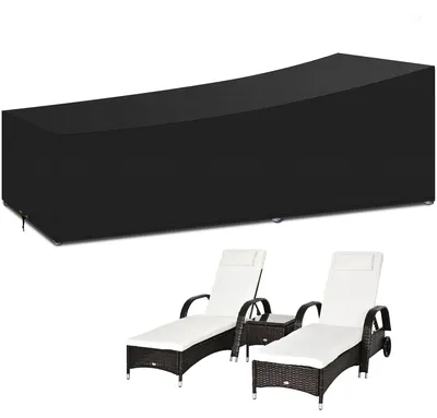 Productafbeelding van Waterdichte Zonnebedhoes 220 x 80 x 35/55 cm, UV-beschermend