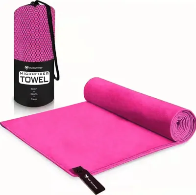 Zdjęcie produktu dla RĘCZNIK Z MIKROFIBRY SZYBKOSCHNĄCY MIĘKKI SIŁOWNIA PLAŻA BASEN 180x90 cm
