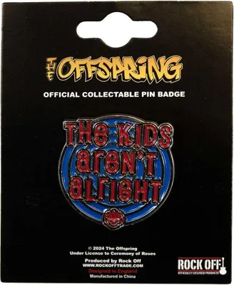 Produktbild von The Offspring - Abzeichen "The Kids Aren´t Alright" - Emaille, Messing RO11199 (Einheitsgröße) (Blau/Rot/Schwarz)