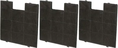 Produktbild von 3 Stück Aktivkohlefilter - Ersatz für Baumann FWK 240 - Amica 17142 - Domatix KCC 705
