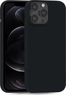 Produktbild von Hülle für Apple iPhone 12 | 12 Pro - Handyhülle Cover aus Silikon in Schwarz