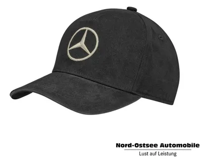 Produktbild von Mercedes-Benz Baseball Cap schwarz mit beigem Logo