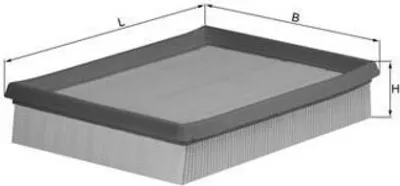 Zdjęcie produktu dla Filtr powietrza KNECHT LX 643