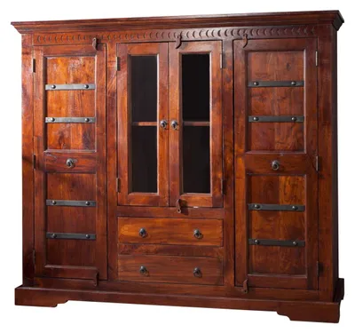 Produktbild von MASSIVMOEBEL24.DE Highboard Akazie 160x50x142 nougat lackiert OXFORD #418
