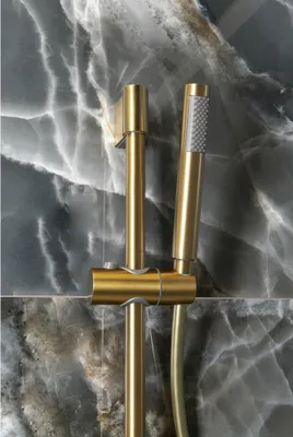 Obrázek produktu pro Ruční sprcha, 185 mm, zlatá matná