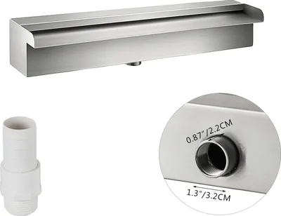 Obrázok produktu pre Nerezová bazénová fontána, jednoduchá inštalácia, elegantný efekt vodopádu, SW300