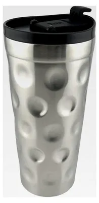 Produktbild von Thermobecher mit Deckel (Heißer Pfälzer) | Edelstahl Dubbebecher 0,39 Liter | Isolierbecher für unterwegs