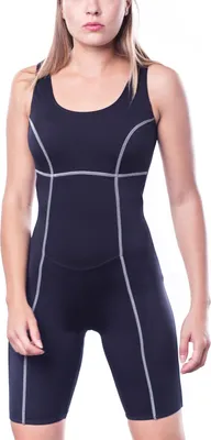Produktbild von Aquarti Damen Schwimmanzug mit Bein Geschlossener Rücken, Farbe: Schwarz, Größe: 42