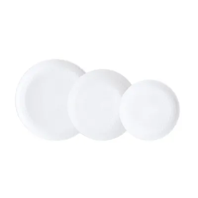 Produktbild von Geschirr Luminarc PAMPILLE Weiß Glas (18 Stücke)