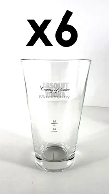 Produktbild von Absolut Vodka - 6x Gläser geeicht 2/4cl - 330ml