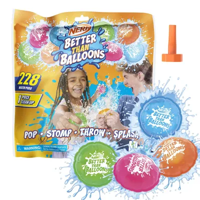Produktbild von Nerf Super Soaker Better Than Balloons, Wasserballons, Mehrfarbig, 3 Jahr(e), 228 Stück(e)