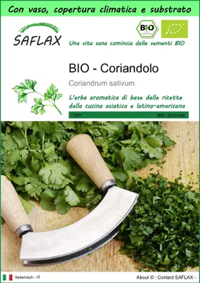 Immagine prodotto di SAFLAX Garden to go -- Coriandolo - 150 semi - Coriandrum
