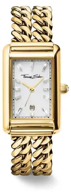 Produktbild von Damenuhr Zifferblatt weiß Strichindex Zirkoniasteine weiß-Thomas Sabo