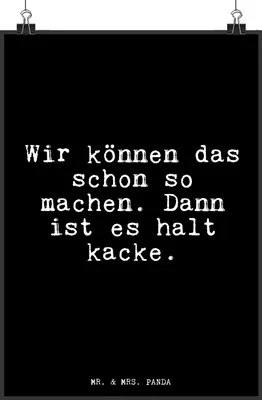Produktbild von Mr. & Mrs. Panda Bild Wir können das schon... DIN A4 - Schwarz - Geschenk, Kunstdruck, wanddeko, Arbeitskollegen, Spruch, Wandbild, Freund, drucke, Kollegen, Chef, Plakat