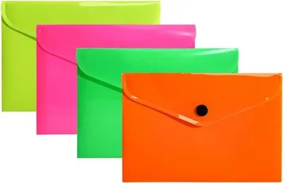 Produktbild von A6-Umschlagmappe aus PP in Neonfarben (10 Stück) – Biurfol