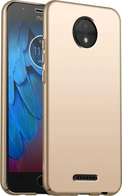 Produktbild von Conie Kunststoff Schutzhülle für Motorola/Lenovo Moto C Tasche Hard Case Cover Bumper Hartplastik Hülle in Gold