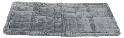 Produktbild von Auto-Hundebettmatte, 62 x 137 cm, waschbar, bequem, weich, rutschfest, Rücksitzverlängerung, flauschiges Haustier für LKW, SUV, Grau