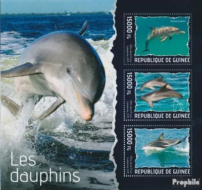 Produktbild von Briefmarken Guinea 2014 Mi 10267-10269 Kleinbogen (kompl. Ausgabe) postfrisch Delfine