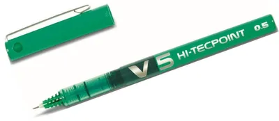 Image de Stylo roller Pilot Hi-Tecpoint BX-V5 F Green | 12 pièces