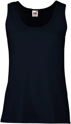 Produktbild von Fruit of the Loom Damen Shirt Basic Unterziehshirt T-Shirt Ärmellos, Größe:2XL (18), Farbe:Deep Navy