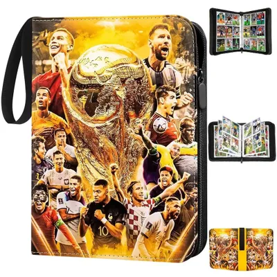 Image de Album de collection pour cartes de football, avec 400 pochettes, 50 pages