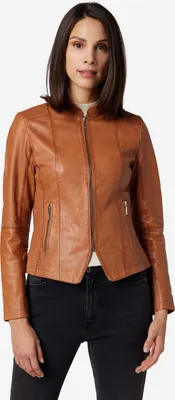 Produktbild von Damen Lederjacke Ricano ABIGALE – cognac / L