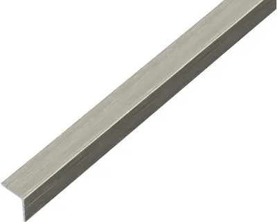 Produktbild von Winkelprofil Alu edelstahldesign dunkel selbstklebend 20x20x1 mm, 1 m