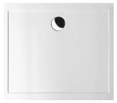 Produktbild von Polysan KARIA Gussmarmor-Duschwanne, Rechteck 80x70cm, weiß